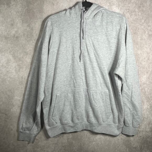 ESY‎ Surf Co Hoodie Sweatshirt Mens XL Gray Graphic Fleece Pullover Athleisure - Picture 1 of 9